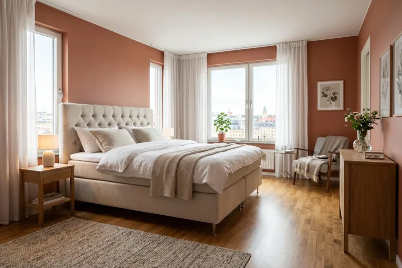 HVILA Lyx Komplett Sängpaket 160x200 cm Kontinentalsäng med knappad sänggavel i chenille - Beige - Products - Möbler - Säng - Kontinentalsäng