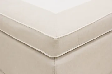 HVILA Lyx Komplett Sängpaket 180x200 cm Kontinentalsäng med knappad sänggavel - Ljusbeige - Products - Möbler - Säng - Kontinentalsäng