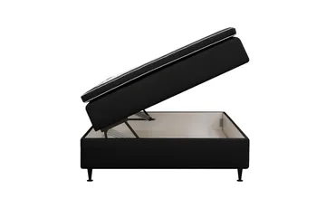 HVILA Plus Kontinentalsäng med Förvaring 140x200 cm - Antracit - Products - Möbler - Säng - Enkelsäng