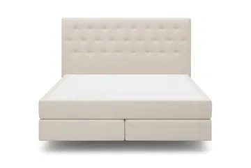 HVILA Premium Sängpaket Kontinentalsäng 180x200 cm med svävande effekt utan bäddmadrass - Vit - Products - Möbler - Säng - Komplett sängpaket