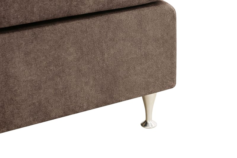 HVILA Premium Komplett Sängpaket 160x200 cm Kontinentalsäng med Sänggavel - Brun Tyg - Products - Möbler - Säng - Kontinentalsäng