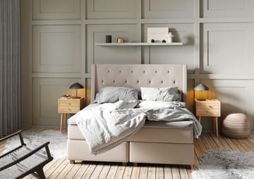 Imperia Kontinentalsäng 210x210 cm - Beige - Products - Möbler - Säng - Kontinentalsäng