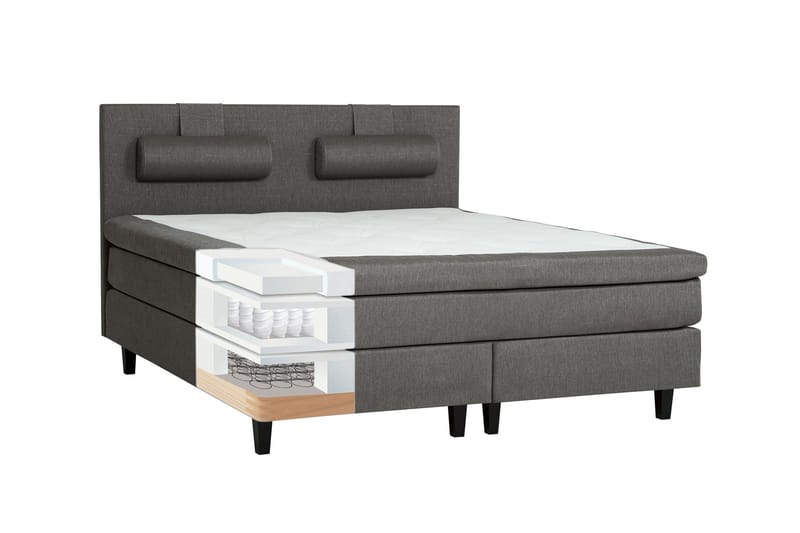 James Kontinentalsäng 180x200 cm - Ljusgrå - Products - Möbler - Säng - Kontinentalsäng