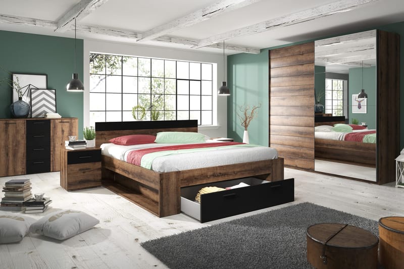 Joannie Ramsäng Trä - Trä - Products - Möbler - Säng - Dubbelsäng