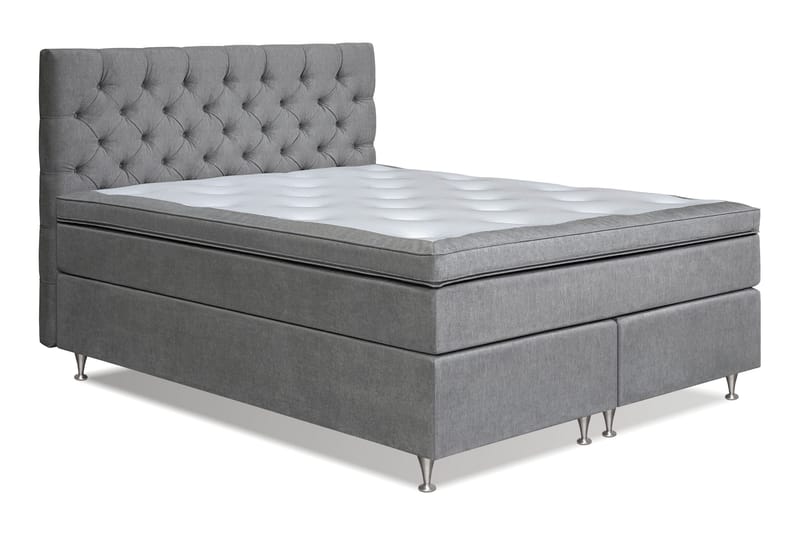 Joluma Sängpaket Fast 180x200 cm - Grå - Products - Möbler - Säng - Kontinentalsäng