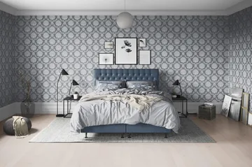 Joluma Sängpaket Medium 180x200 cm - (+Fler val) 180x200 cm Mörkblå - Products - Möbler - Säng - Enkelsäng