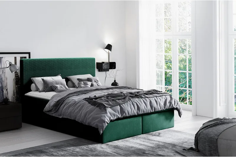 Laargard / Cosmo Sängpaket Kontinentalsäng 180x200 cm - Grön - Products - Möbler - Säng - Komplett sängpaket