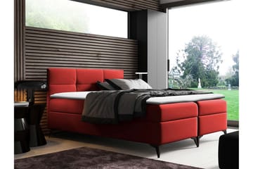 Leckersbo Komplett Sängpaket Kontinentalsäng med förvaring 200x200 cm - Röd - Products - Möbler - Säng - Komplett sängpaket