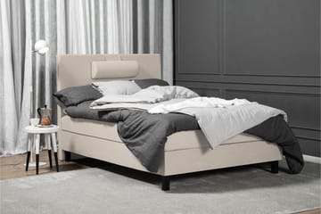 Lucky Komplett Sängpaket 120x200 Skum Slät Sänggavel  Nac - Nackkudde Liten Beige - Products - Möbler - Säng - Enkelsäng