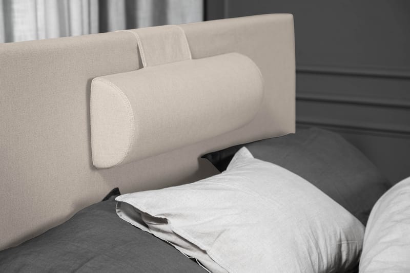 Lucky Komplett Sängpaket 120x200 Skum Slät Sänggavel - Nackkudde Stor Beige - Products - Möbler - Säng - Enkelsäng