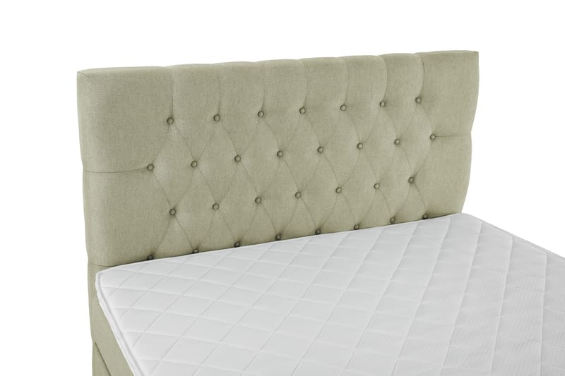 Lucky Komplett Sängpaket 140x200 Skum Diamant Sänggavel - Grön - Products - Möbler - Säng - Kontinentalsäng