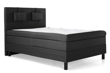 Lucky Komplett Sängpaket 140x200 Polyeter Slät - Nackkudde Liten Svart/Grå - Products - Möbler - Säng - Kontinentalsäng