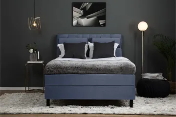 Lucky Komplett Sängpaket 140x200 Polyeter Diamant - Nackkudde Stor Mörkblå - Products - Möbler - Säng - Kontinentalsäng