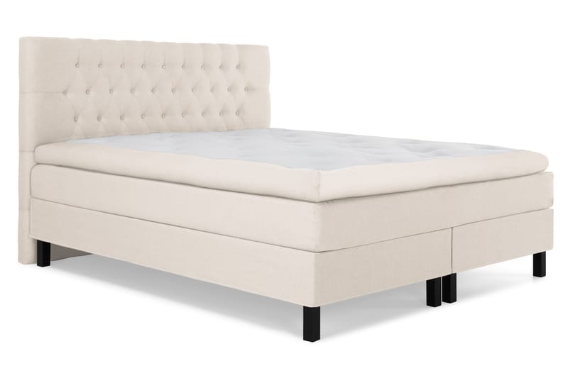 Lucky Komplett Sängpaket 160x200 Memory Diamant Sänggavel - Beige - Products - Möbler - Säng - Kontinentalsäng