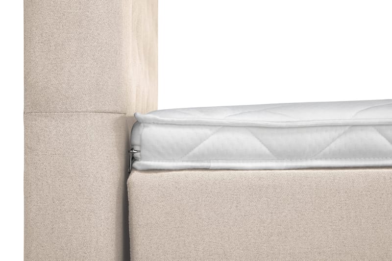 Lucky Komplett Sängpaket 160x200 Skum Diamant Sänggavel - Beige - Products - Möbler - Säng - Kontinentalsäng