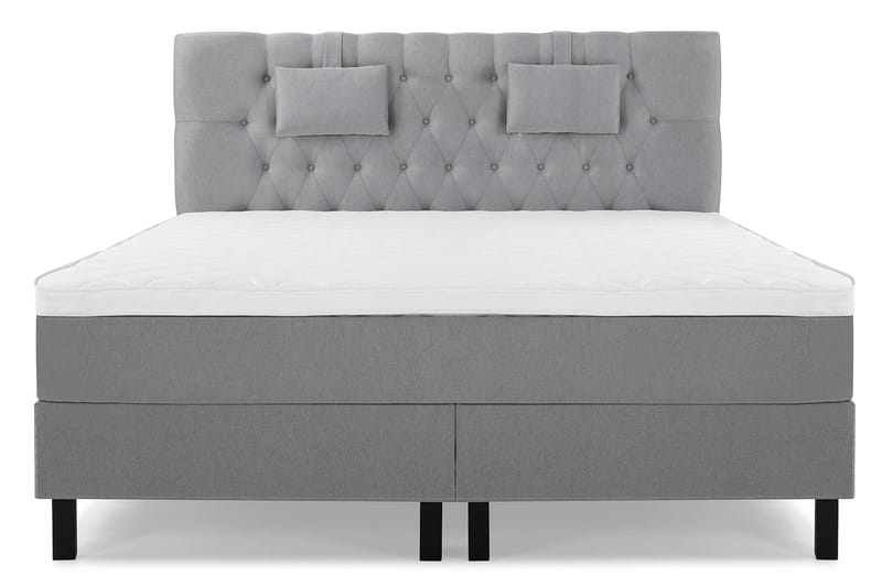 Lucky Komplett Sängpaket 180x200 Skum Diamant - Nackkudde Liten Mellangrå - Products - Möbler - Säng - Kontinentalsäng