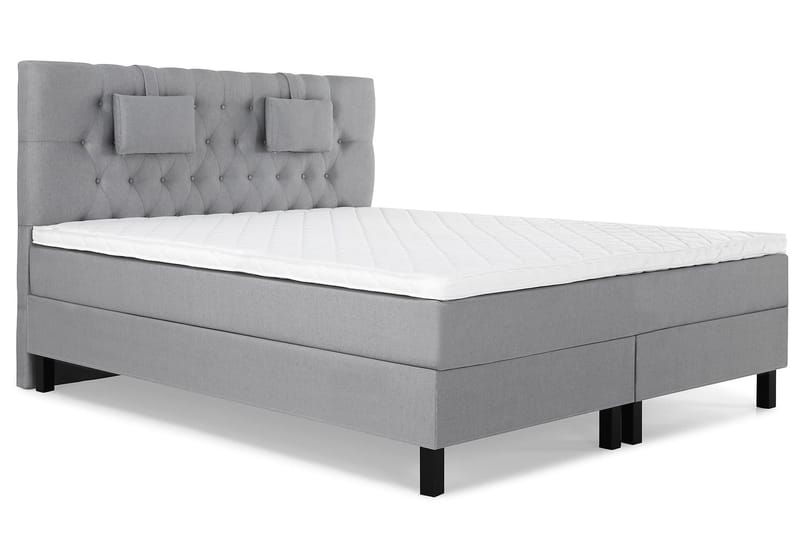 Lucky Komplett Sängpaket 180x200 Skum Diamant - Nackkudde Liten Mellangrå - Products - Möbler - Säng - Kontinentalsäng
