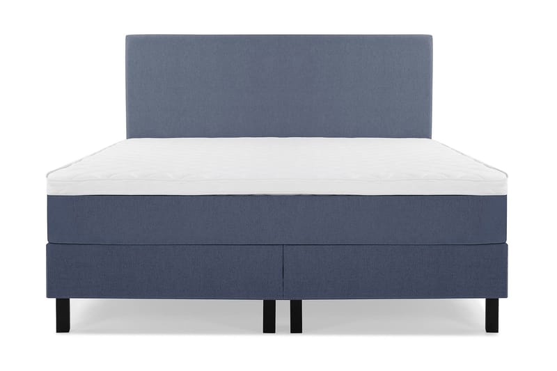 Lucky Komplett Sängpaket 180x200 Skum Slät Sänggavel, Mörkblå