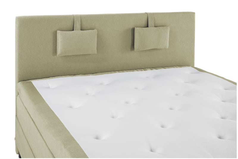 Lucky Komplett Sängpaket 180x200 Polyeter Slät Sänggavel - Nackkudde Liten Grön - Products - Möbler - Säng - Kontinentalsäng