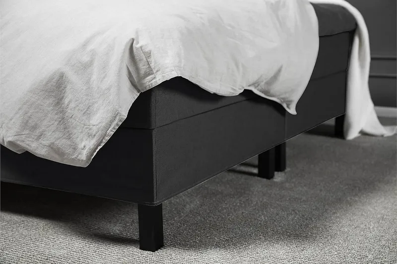 Lucky Kontinentalsäng 180x200Skum - Svart/Grå - Products - Möbler - Säng - Kontinentalsäng