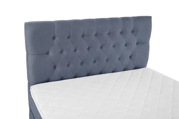 Lucky Sängpaket 140x200 SkumDiamant Sänggavel  Mörkblå - Mörkblå - Products - Möbler - Säng - Kontinentalsäng