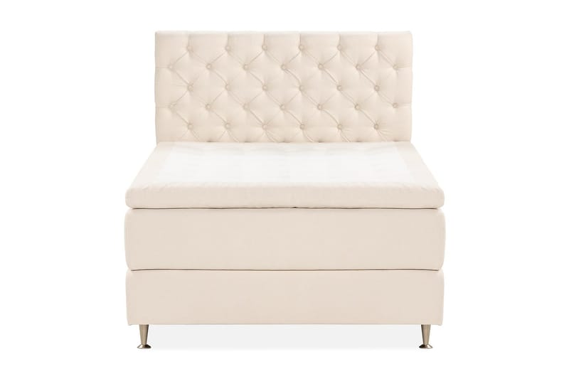 Oslo Lyx Sängpaket Kontinentalsäng 120x200 cm, Ljusbeige