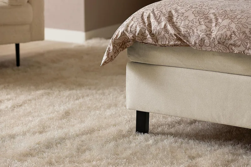 Princess Kontinentalsäng 160x200cm - Beige/Sammet - Products - Möbler - Säng - Kontinentalsäng