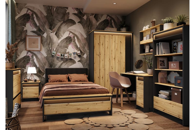 Rathmore Möbelset För Sovrum - Svart - Products - Möbler - Säng - Möbelset för sovrum