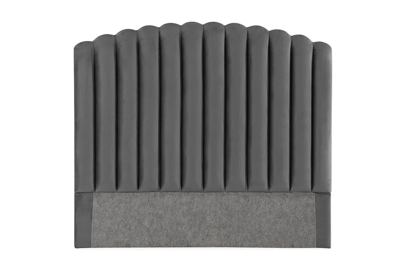 Davia Sänggavel 120 cm, Mörkgrå/Sammet