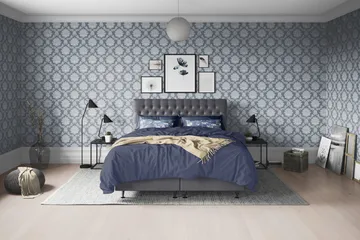 Joluma Sänggavel 120 Knappar - Mörkgrå - Products - Möbler - Säng - Sängtillbehör & sänggavel - Sänggavel