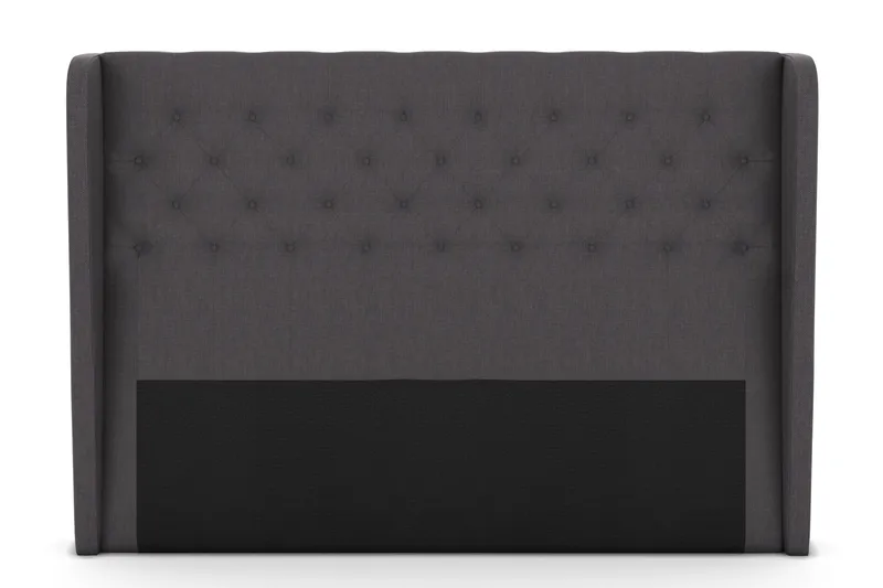 Select Sänggavel 180 cm med Sidor, Mörkgrå