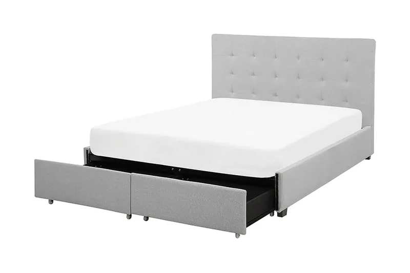 Sandrick Dubbelsäng med Förvaring 140x200 - Grå - Products - Möbler - Säng - Säng med förvaring