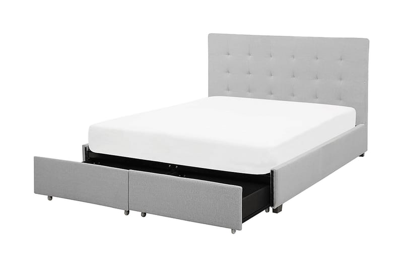 Sandrick Kontinentalsäng med Förvaring 160x200 - Grå - Products - Möbler - Säng - Säng med förvaring