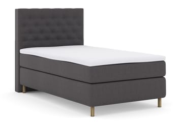 Select No 3 Komplett Sängpaket 120x200 Fast - Mörkgrå/Koppar - Products - Möbler - Säng - Enkelsäng
