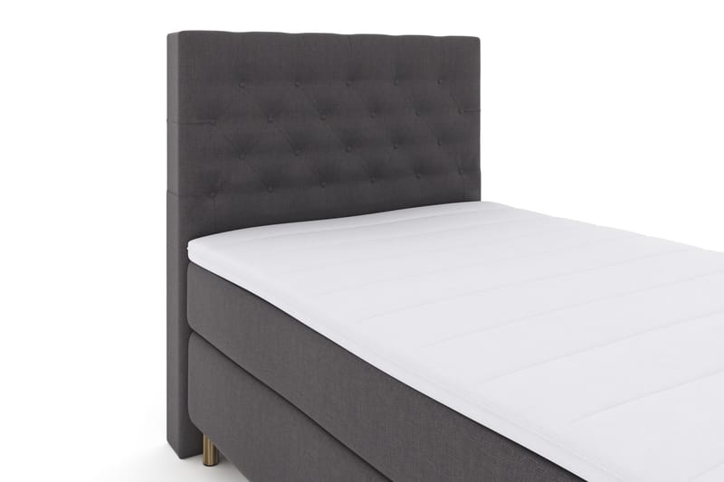 Select No 3 Komplett Sängpaket 120x200 Fast - Mörkgrå/Koppar - Products - Möbler - Säng - Enkelsäng