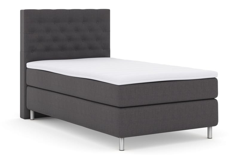 Select No 3 Komplett Sängpaket 120x200 Fast - Mörkgrå/Metall - Products - Möbler - Säng - Enkelsäng