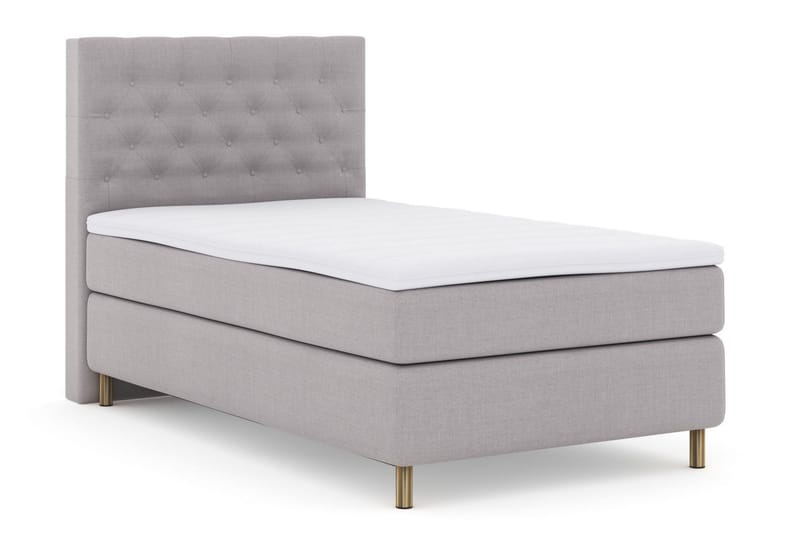 Select No 3 Komplett Sängpaket 120x200 Medium - Ljusgrå/Koppar - Products - Möbler - Säng - Enkelsäng