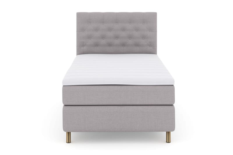 Select No 3 Komplett Sängpaket 120x200 Medium, Ljusgrå/Koppar