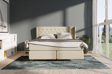 Select No 3 Komplett Sängpaket 140x200 Fast - Beige/Metall - Products - Möbler - Säng - Kontinentalsäng