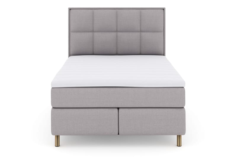 Select No 3 Komplett Sängpaket 140x200 Fast - Ljusgrå/Koppar - Products - Möbler - Säng - Kontinentalsäng