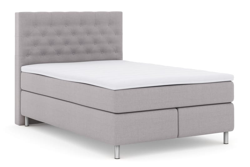 Select No 3 Komplett Sängpaket 140x200 Fast - Ljusgrå/Metall - Products - Möbler - Säng - Kontinentalsäng