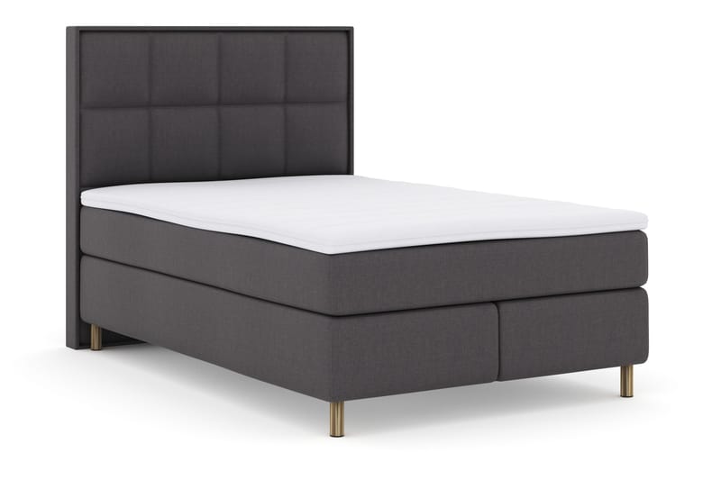 Select No 3 Komplett Sängpaket 140x200 Fast - Mörkgrå/Koppar - Products - Möbler - Säng - Kontinentalsäng