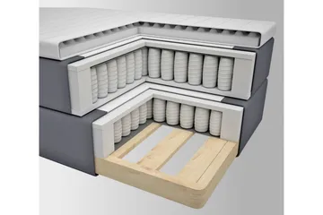 Select No 3 Komplett Sängpaket 140x200 Fast/Medium - Ljusgrå/Metall - Products - Möbler - Säng - Kontinentalsäng