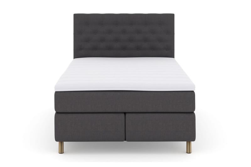 Select No 3 Komplett Sängpaket 140x200 Medium, Mörkgrå/Koppar