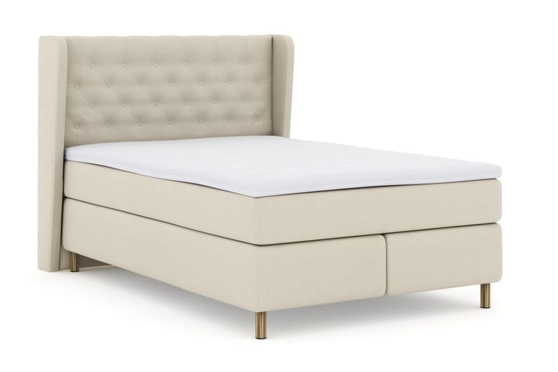 Select No 3 Komplett Sängpaket 160x200 Fast - Beige/Koppar - Products - Möbler - Säng - Kontinentalsäng