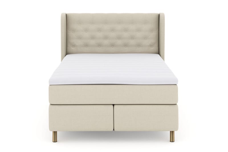 Select No 3 Komplett Sängpaket 160x200 Fast, Beige/Koppar