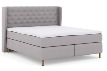 Select No 3 Komplett Sängpaket 160x200 Fast - Ljusgrå/Koppar - Products - Möbler - Säng - Kontinentalsäng