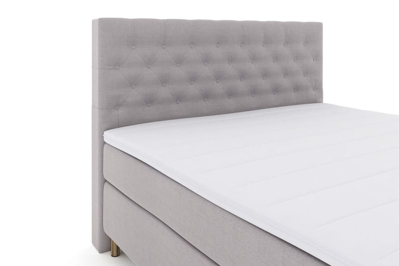 Select No 3 Komplett Sängpaket 160x200 Fast - Ljusgrå/Koppar - Products - Möbler - Säng - Kontinentalsäng