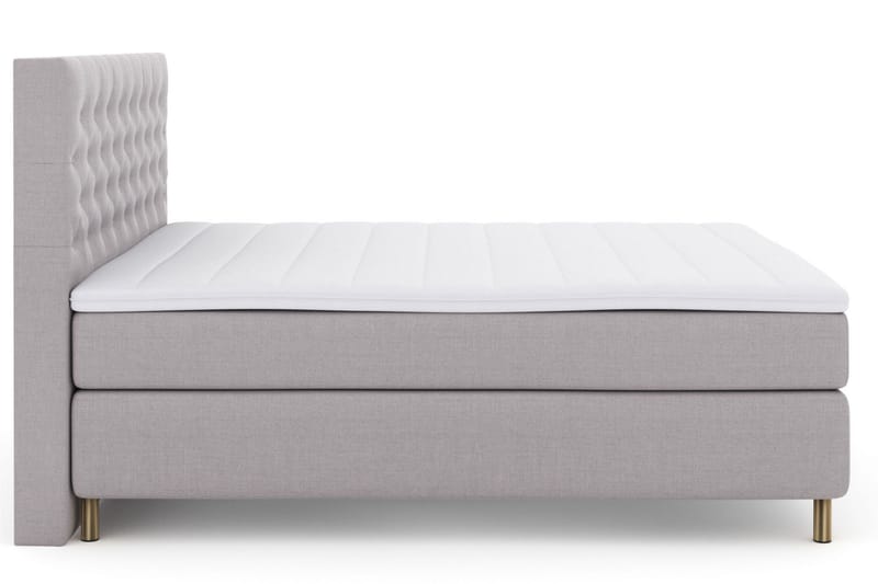 Select No 3 Komplett Sängpaket 160x200 Fast - Ljusgrå/Koppar - Products - Möbler - Säng - Kontinentalsäng