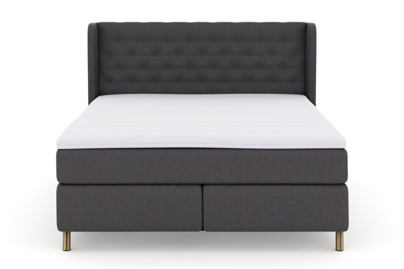 Select No 3 Komplett Sängpaket 160x200 Fast - Mörkgrå/Koppar - Products - Möbler - Säng - Kontinentalsäng